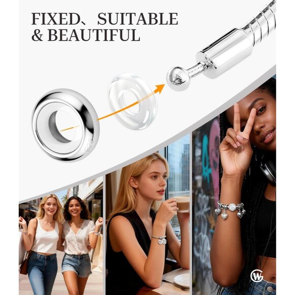 Sterling Silver Round Spacer Beads for Bracelets, 10pcs, 3.5mm diameter, versati - Picture 3 of 6